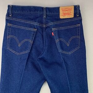 Vintage Levi's Jeans 517 Bootcut Men 36x29 Dark Blue Denim Western Rodeo Y2K